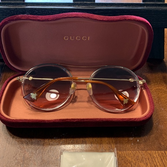 NWOT Authentic Gucci Gradient Round Glasses - Picture 3 of 12